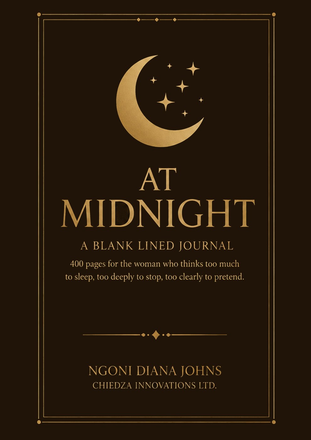 At Midnight A Journal for the Woman Who Thinks Too Much to Sleep cover
