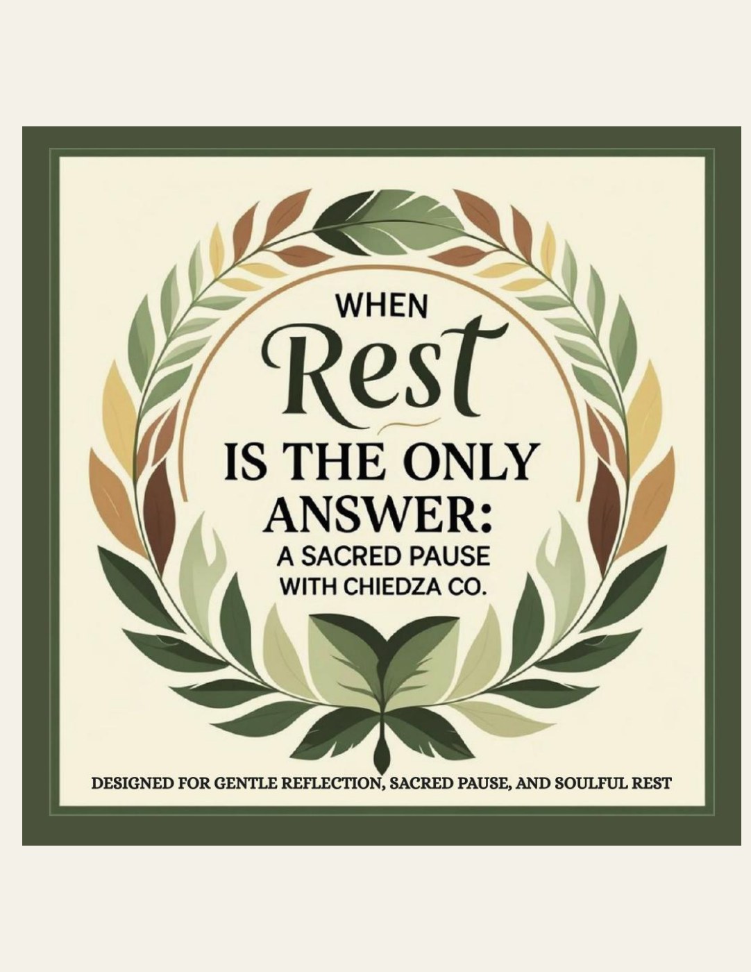 When Rest Is the Only Answer A Sacred Pause with Chiedza Co. cover