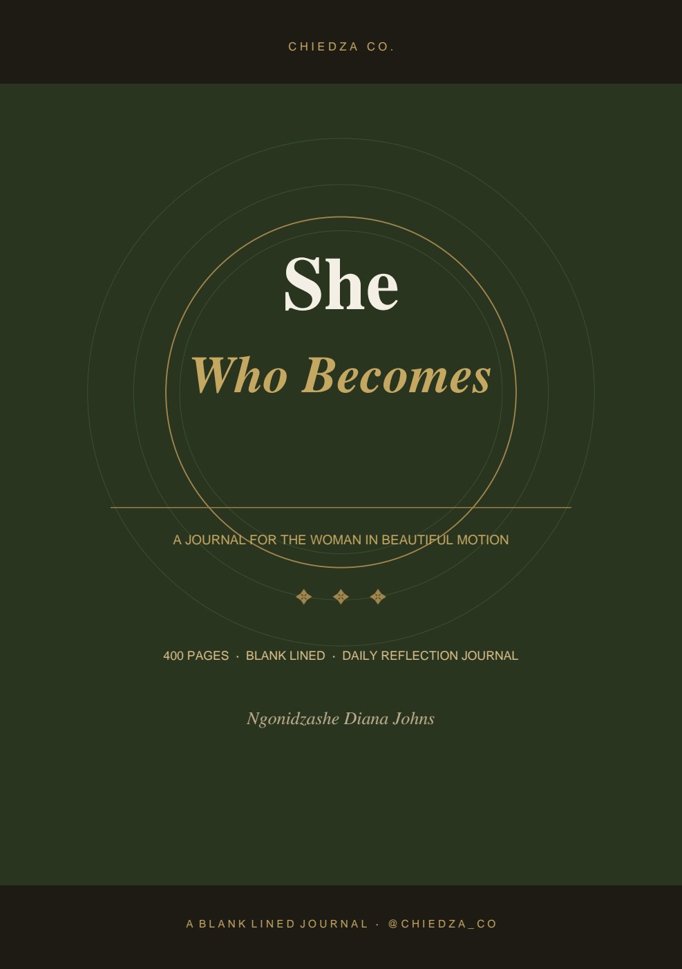 She Who Becomes A Journal for the Woman in Beautiful Motion cover