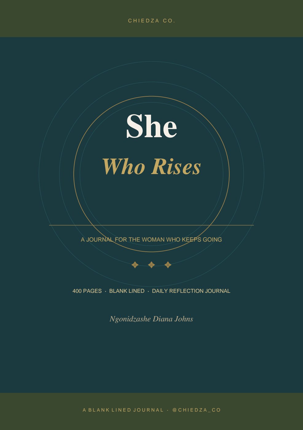 She Who Rises A Journal for the Woman Who Keeps Going cover